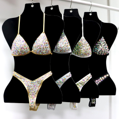 Luxury Hand Sewn Rhinestone Bikini Set Wholesale