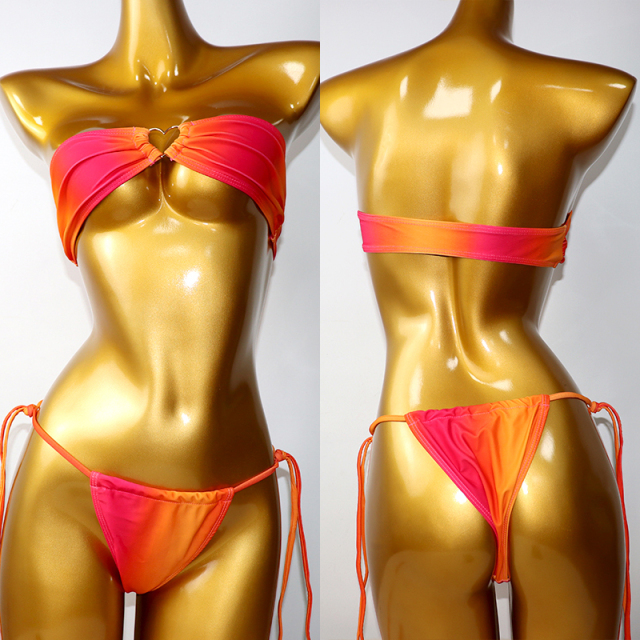 Colorful Bandeau Bikini Swimwear Exporter
