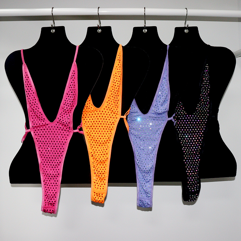 Sparkling Pink Diamond Beauty Back One Piece Swimsuit Exporter