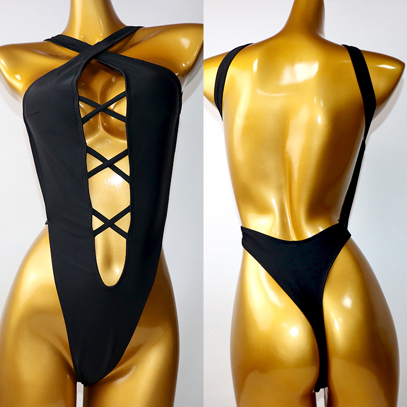 Elastic One Pieces Backless Beachwear Swimsuit Factory