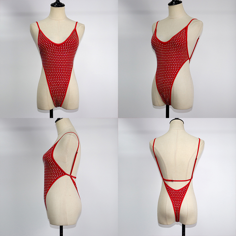 Blink Gold Rhinestone Hollow Out Beach Swimwear Manufacturer