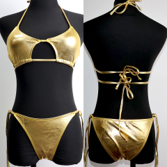 Star Shape Metallic Two Pieces Bikini Wholesale