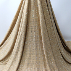 SS10 180g  Beige Crystal Fabric Custom