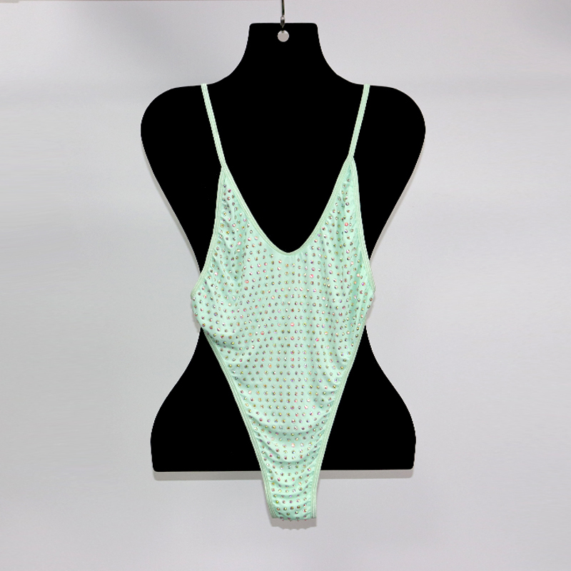 Blink Gold Rhinestone Hollow Out Beach Swimwear Manufacturer