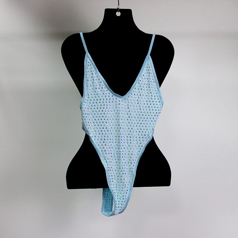 Luxury White Diamond Beachwear Swimsuit Wholesale