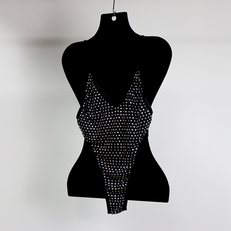 Blink Gold Rhinestone Hollow Out Beach Swimwear Manufacturer