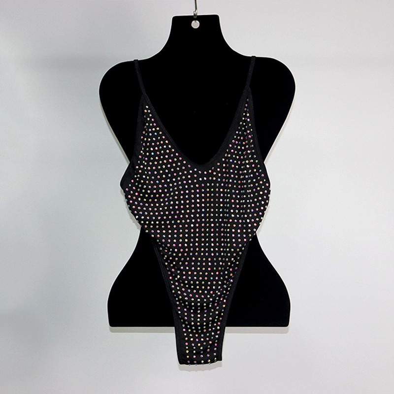 Blink Gold Rhinestone Hollow Out Beach Swimwear Manufacturer