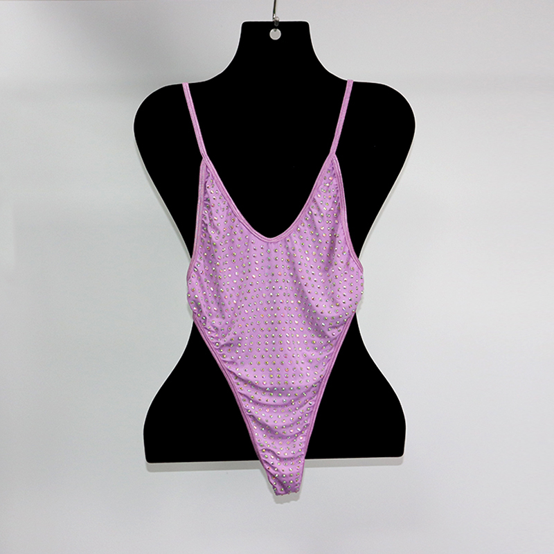 Blink Gold Rhinestone Hollow Out Beach Swimwear Manufacturer