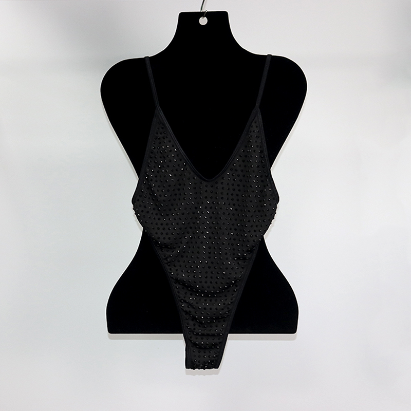 Blink Gold Rhinestone Hollow Out Beach Swimwear Manufacturer