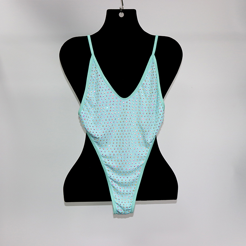 Blink Gold Rhinestone Hollow Out Beach Swimwear Manufacturer