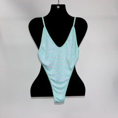 Blink Gold Rhinestone Hollow Out Beach Swimwear Manufacturer