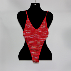 Blink Gold Rhinestone Hollow Out Beach Swimwear Manufacturer