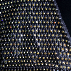 Bling Black Plastic Mesh Diamond Bathing Suit Custom