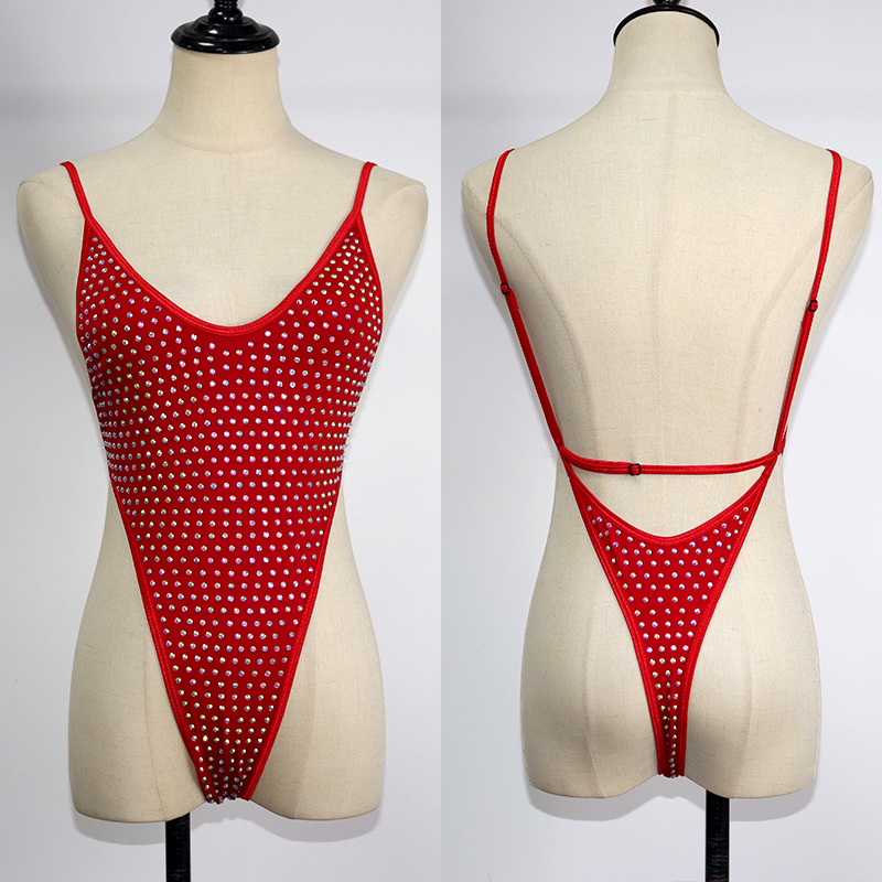 Blink Gold Rhinestone Hollow Out Beach Swimwear Manufacturer