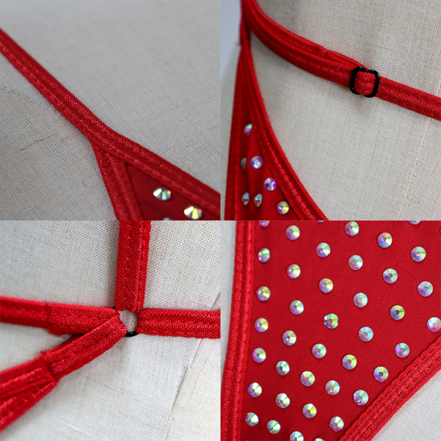 Blink Gold Rhinestone Hollow Out Beach Swimwear Manufacturer