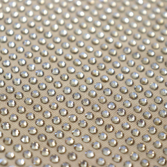 SS10 180g  Beige Crystal Fabric Custom