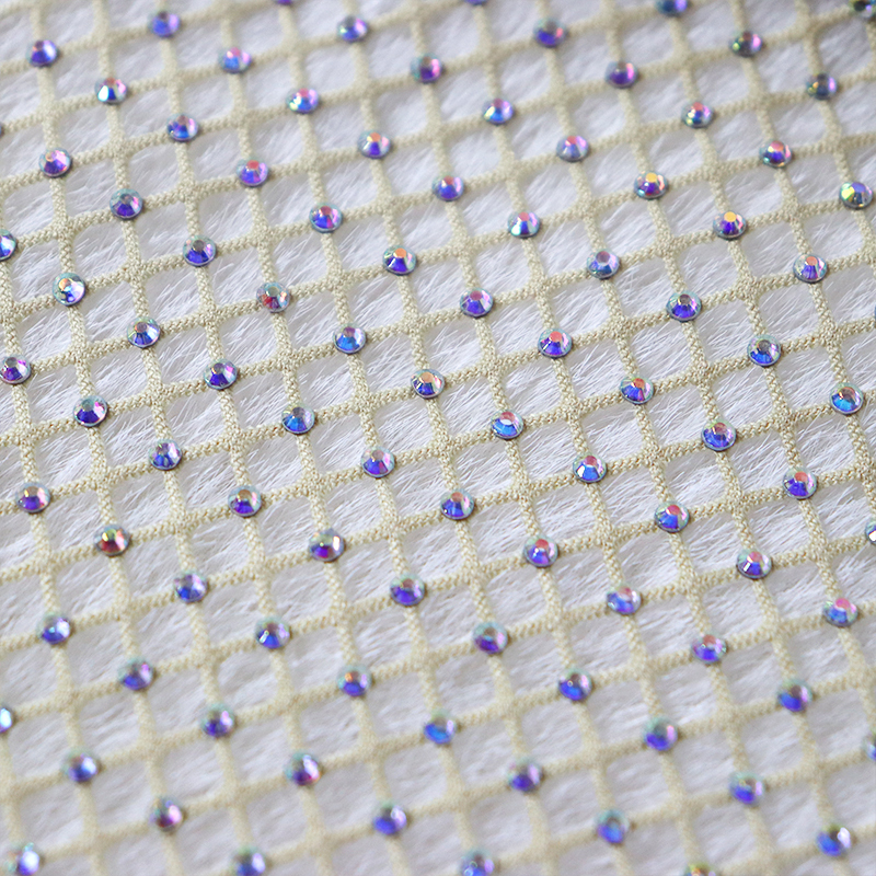 Sparkle Beige Crystal Mesh T Shirts Exporter