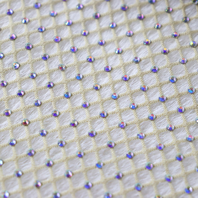 Sparkle Beige Crystal Mesh T Shirts Exporter