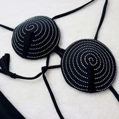 Round Shaped Black Bikini Swimwear Exporter