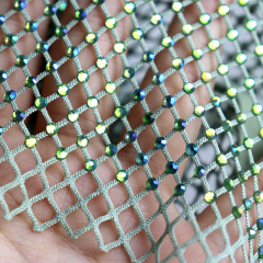 Light Green Rhinestone Mesh Skirt Sets Factory