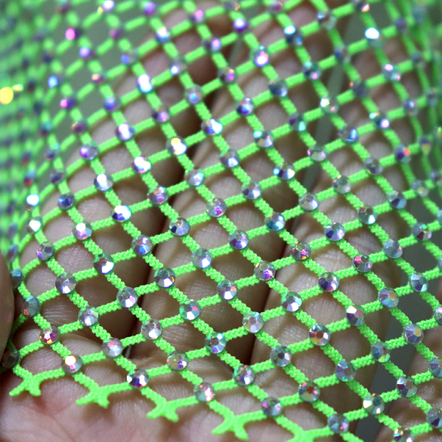 Shiny Halter Neck Rhinestone Mesh Crop Top Factory