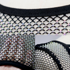 Beauty Back Diamante Mesh Crop Top Manufacturer