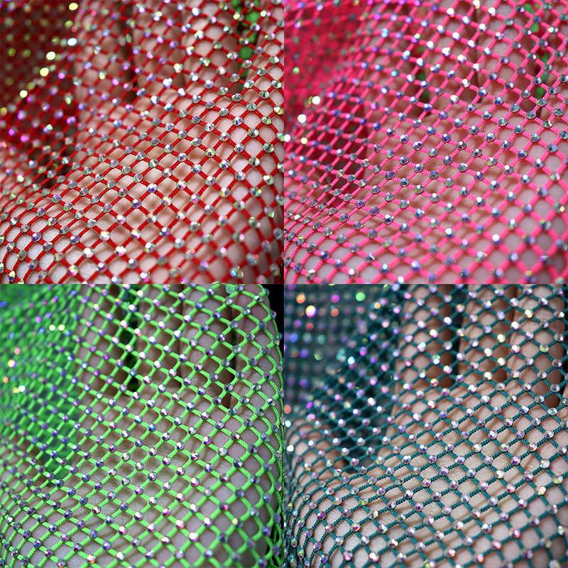 Shiny Diamante Mesh Pencil Mini Skirt Supplier