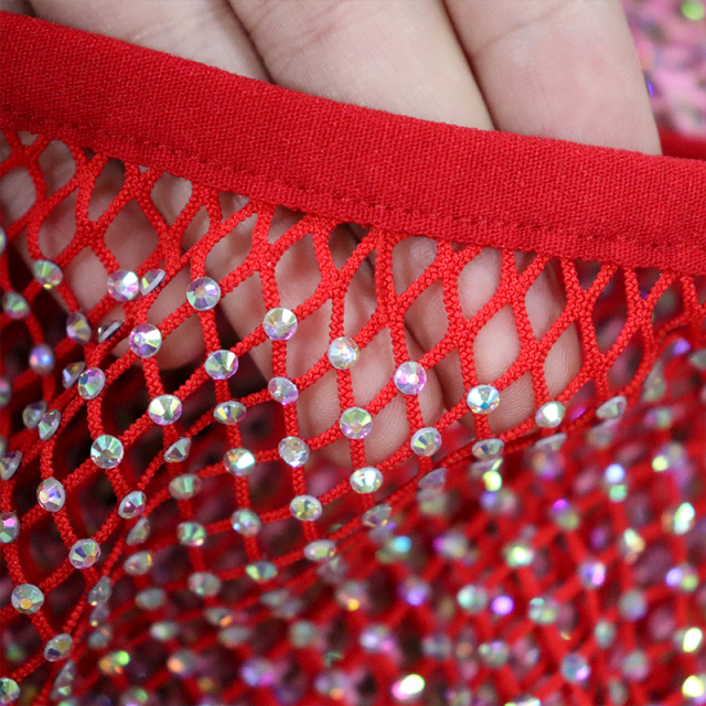 Diamante Mesh Short Skirt with Adjustable Side Strap Wholesale