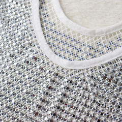 Square Shaped Diamante Mesh Crop Tank Top Wholesale