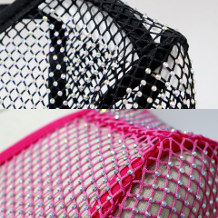 Beauty Back Diamante Mesh Crop Top Manufacturer
