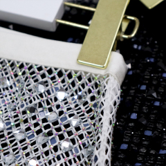 Square Glass Crystal Mesh Sheer Mini Skirt Manufacturer