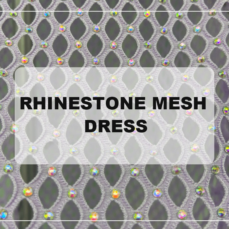 Loose Diamond Net Long Dress with Hooded Manufacturer