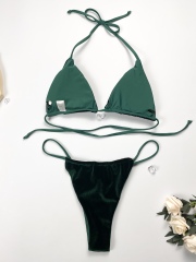 Jasper Velvet Micro Triangle Bathing Suit Exporter