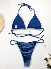 Blue Velvet Micro Beach Bikini Manufacturer