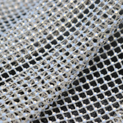 SS10 Light Apricot Diamante Diamond Mesh Fabric Factory