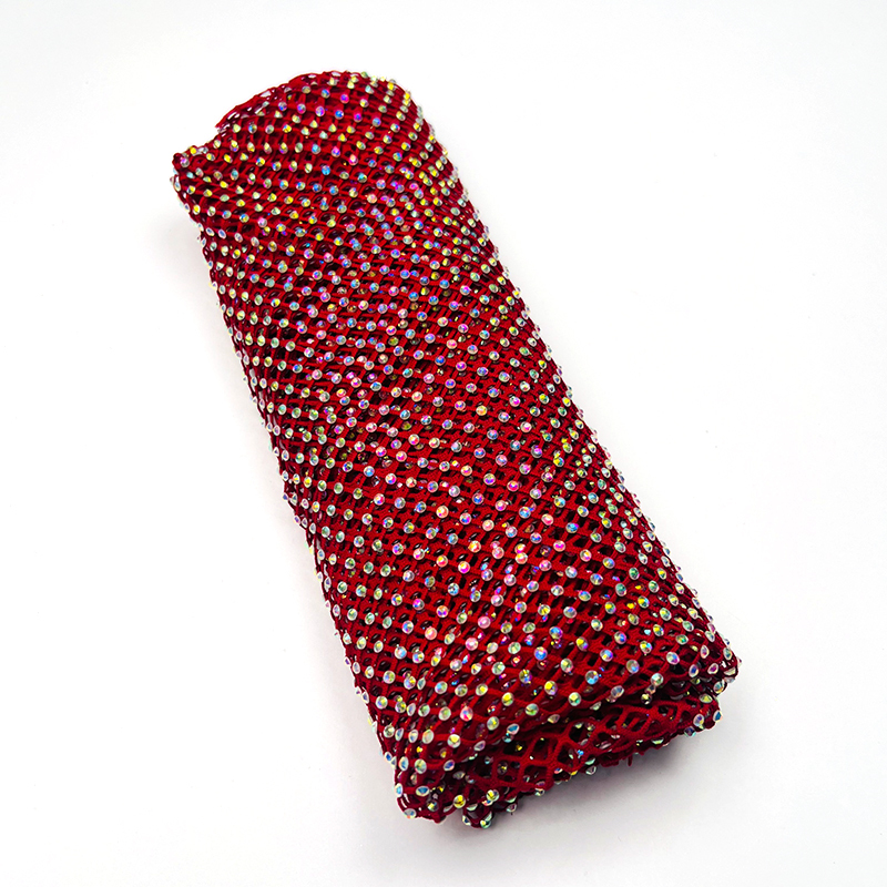 SS10 Bedazzled Rhinestone Net Fabric Custom