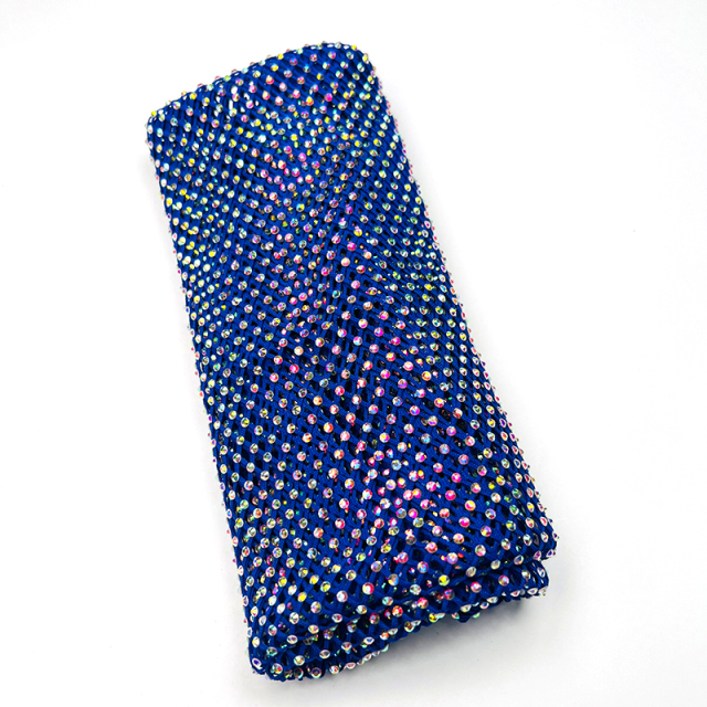 SS10 Bedazzled Rhinestone Net Fabric Custom