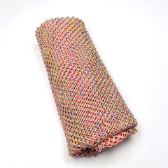 SS10 Bedazzled Rhinestone Net Fabric Custom