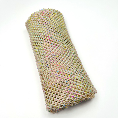 SS10 Bedazzled Rhinestone Net Fabric Custom