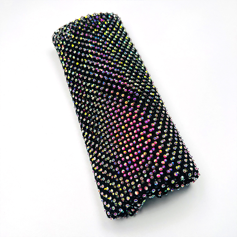 SS10 Bedazzled Rhinestone Net Fabric Custom