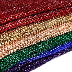 Luxury Square Crystal Glass Netting Fabric Supplier