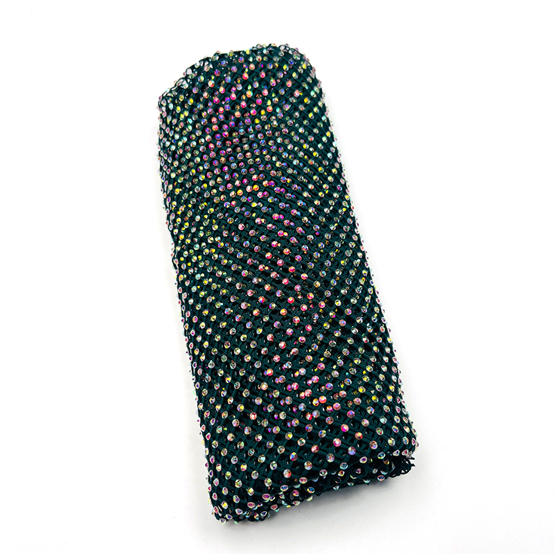SS10 Bedazzled Rhinestone Net Fabric Custom