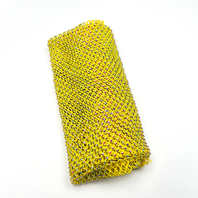 SS10 Bedazzled Rhinestone Net Fabric Custom