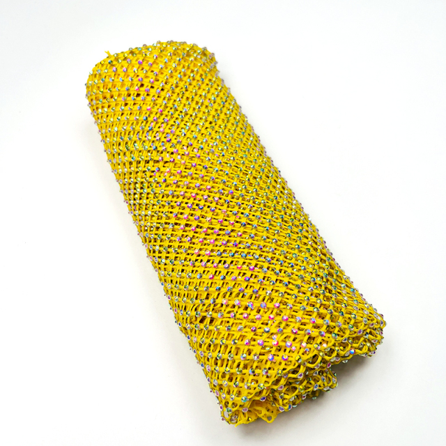 SS10 Bedazzled Rhinestone Net Fabric Custom