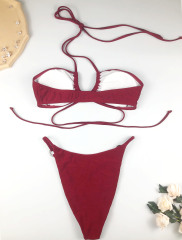 Halter Bandage Design Swimming Bathing Suit Factory