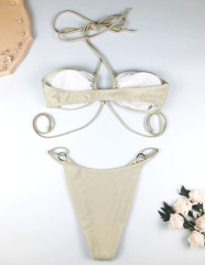 Halter Bandage Design Swimming Bathing Suit Factory