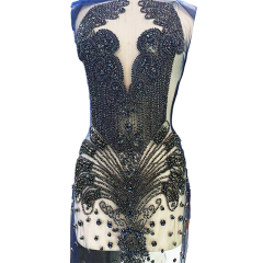 Colorful Beaded Rhinestone Bodice Appliques Supplier