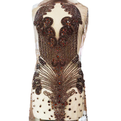 Colorful Beaded Rhinestone Bodice Appliques Supplier