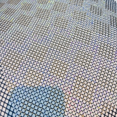 SS16 Color Block Design Bedazzled Mesh Fabric Exporter