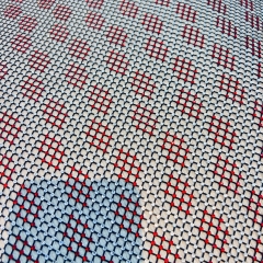 SS16 Color Block Design Bedazzled Mesh Fabric Exporter